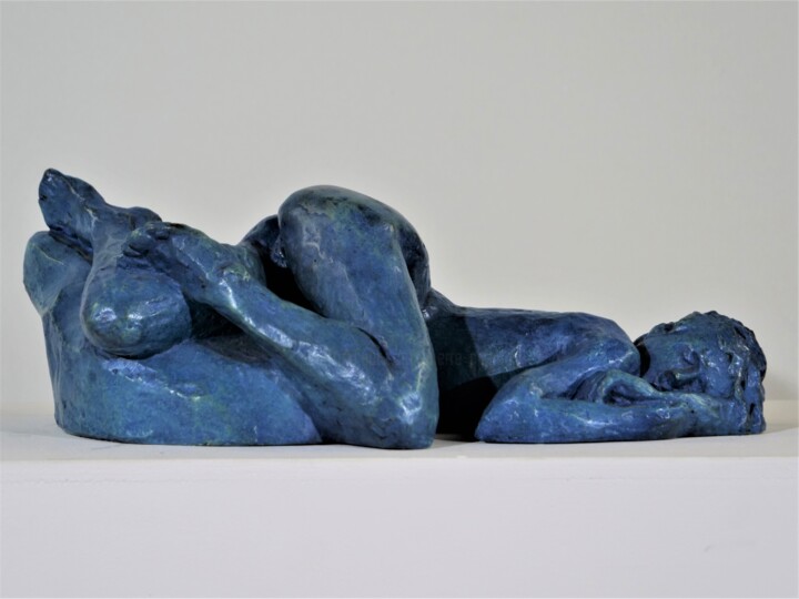 Sculpture titled "Sensualité_n°1" by Jean Pierre Picheny, Original Artwork, Bronze