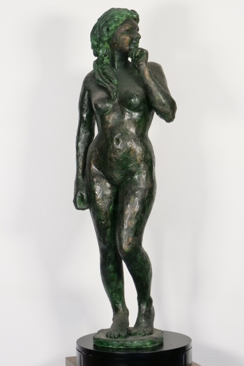 Sculpture intitulée "Maeva debout" par Jean Pierre Picheny, Œuvre d'art originale, Plâtre