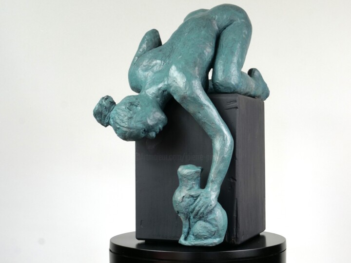雕塑 标题为“La jeune femme et l…” 由Jean Pierre Picheny, 原创艺术品, 铸件