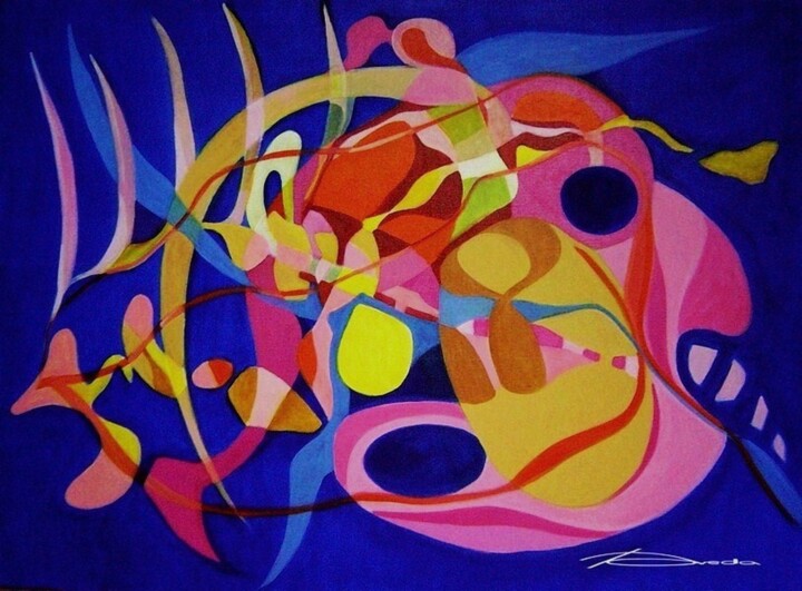 Peinture intitulée "ANATOMIE" par Jean Pierre Poveda, Œuvre d'art originale, Acrylique
