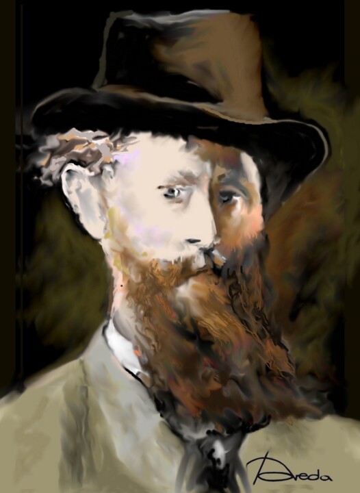 Digital Arts titled "Manet" by Jean Pierre Poveda, Original Artwork, Digital Painting