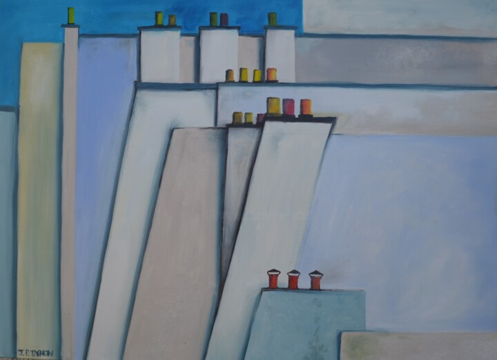 제목이 "cheminees-1-2.jpg"인 미술작품 Jean Pierre Tachon로, 원작, 기름