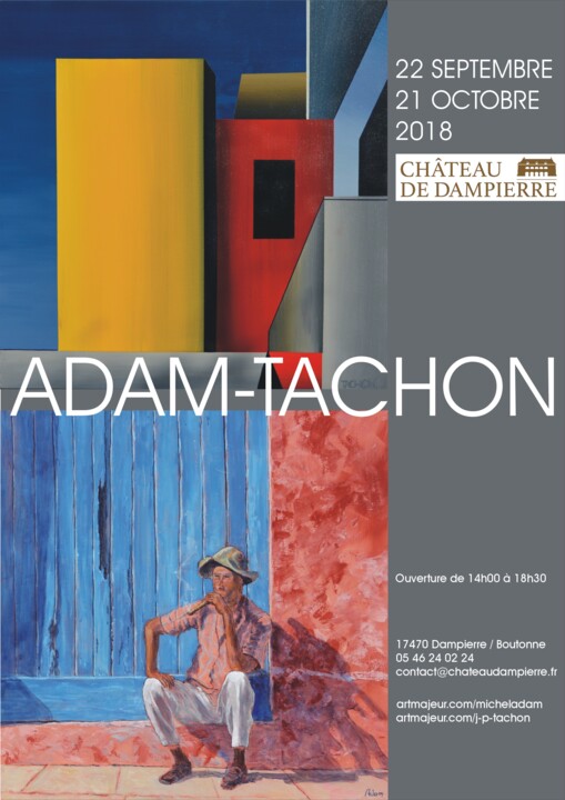 Peinture intitulée "expo adam-tachon" par Jean Pierre Tachon, Œuvre d'art originale