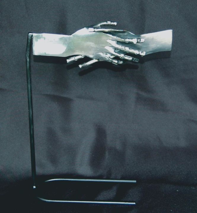 Escultura titulada "Amitié" por Jean Remaury, Obra de arte original, Metales