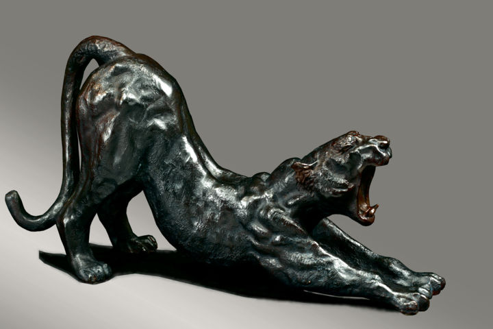 Sculpture titled "l'éveil" by Vassil, Original Artwork, Metals