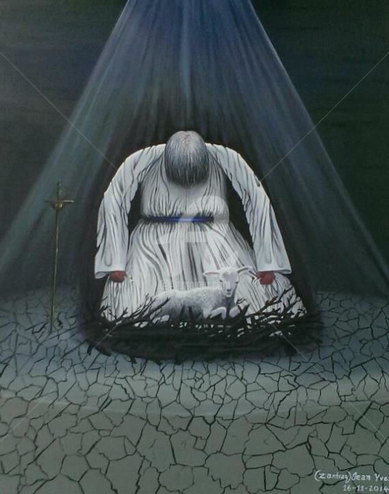 Pintura titulada "le-pardon.jpg" por Zantray, Obra de arte original