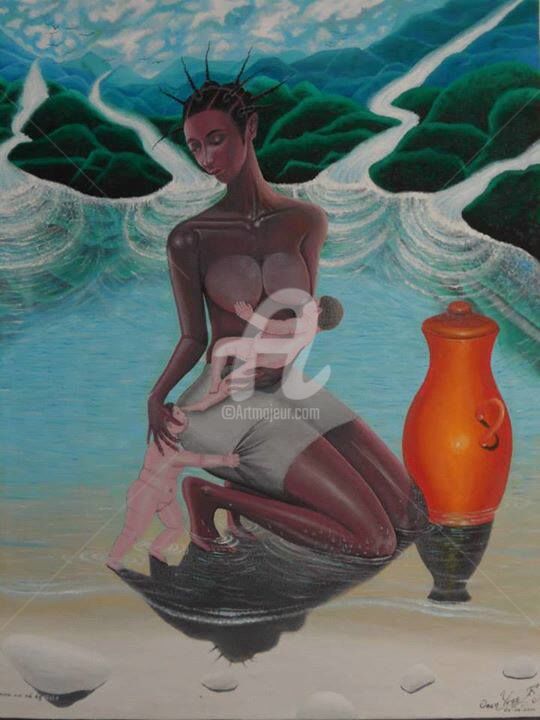 Peinture intitulée "l-homme-est-ne-egoi…" par Zantray, Œuvre d'art originale
