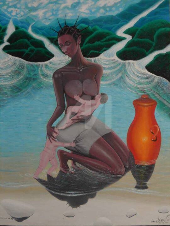 Peinture intitulée "l-homme-est-ne-egoi…" par Zantray, Œuvre d'art originale,