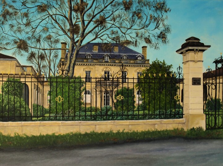Pittura intitolato "chateau MILLEFLEURS" da Jean-Yves Saint Lezer, Opera d'arte originale, Olio