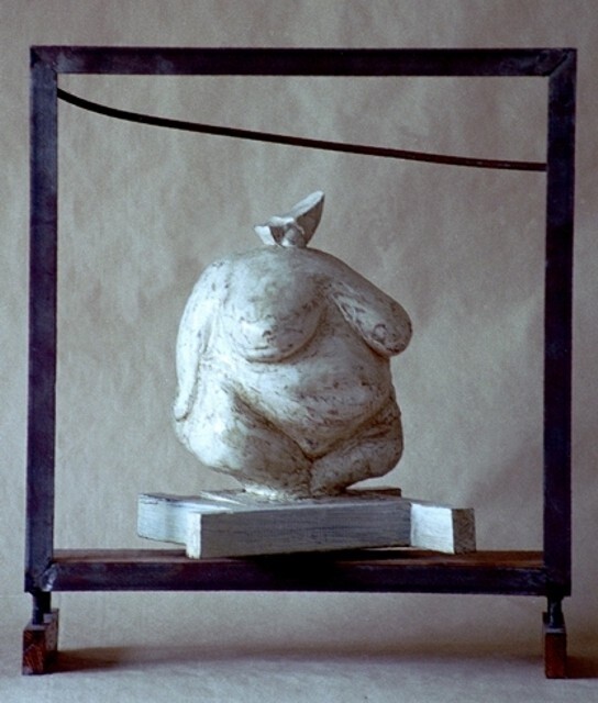 Sculpture intitulée "no  option mama - o…" par Jean-Yves Verne, Œuvre d'art originale, Techniques mixtes