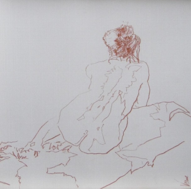 Dibujo titulada "dessin - nu - femme…" por Jean-Yves Verne, Obra de arte original, Pastel Montado en Cartulina
