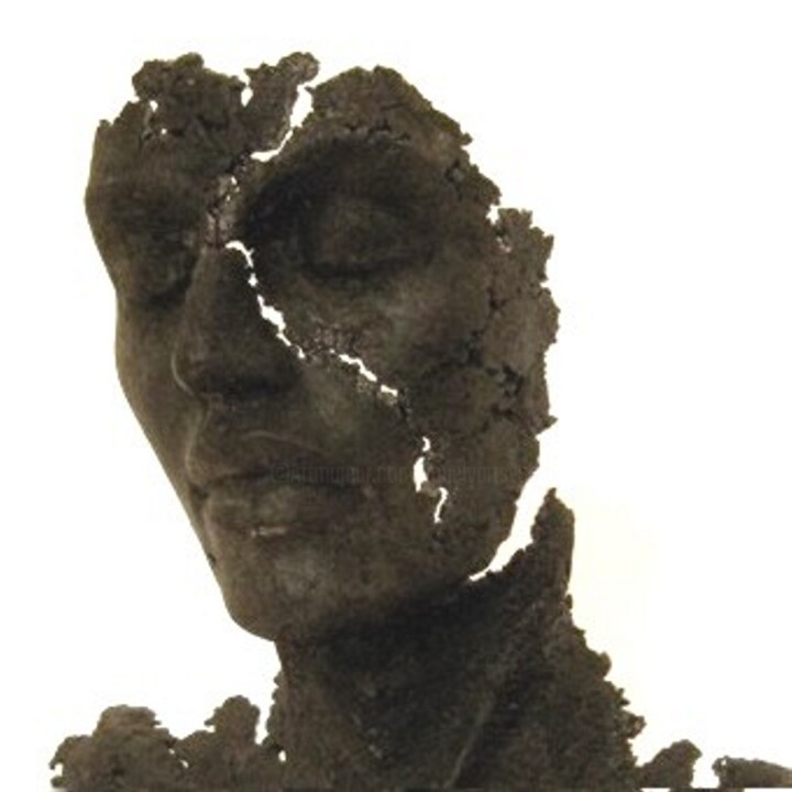 Sculpture titled "buste -  détail" by Jean-Yves Verne, Original Artwork, Other