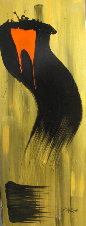 Malerei mit dem Titel "or" von Jean-Yves Zilio (Anje Sevy), Original-Kunstwerk, Acryl