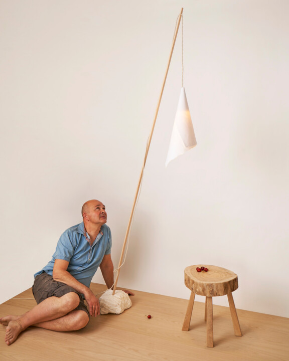 Design intitulée "IBIZA lamp" par Jeanbaptiste Van Den Heede, Œuvre d'art originale, Luminaire