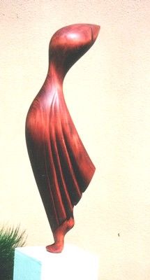 Sculpture titled "Femme oiseau" by Jean Barral Baron, Original Artwork