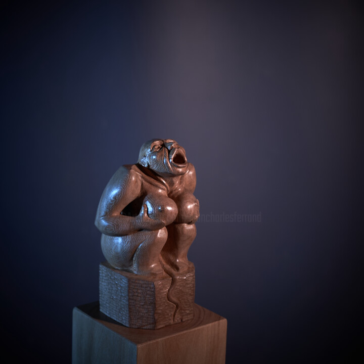 Rzeźba zatytułowany „Serpentaire 6 (la G…” autorstwa Jean-Charles Ferrand, Oryginalna praca, Drewno