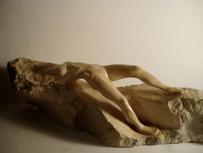 Sculpture intitulée "Offrande 1" par Jean-Charles Ferrand, Œuvre d'art originale, Pierre