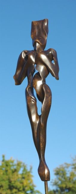 Sculpture titled "Vent de terre" by Jean-Charles Ferrand, Original Artwork, Metals
