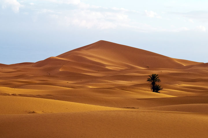 Photographie intitulée "Merzouga dune" par Jean-Claude Chevrel, Œuvre d'art originale, Photographie non manipulée