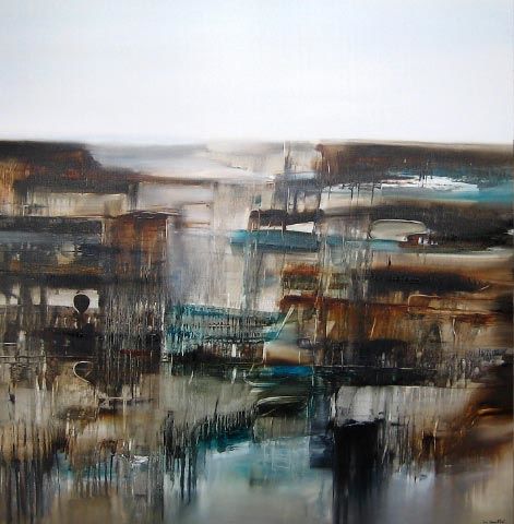 FAVELAS - Painting, 120x120 cm ©2012 by Jean Claude Barthel -
Abstract Art, Huile/toile - abstraction lyrique