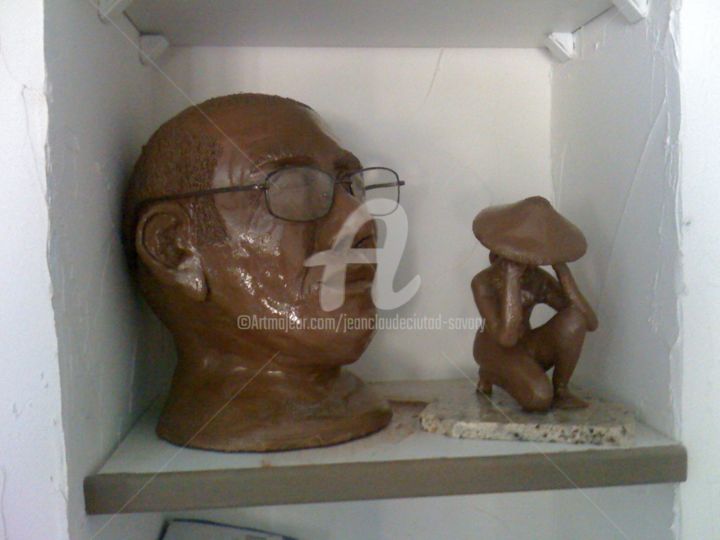Sculpture titled "groupe" by Jc C-S ' Art, Original Artwork, Clay