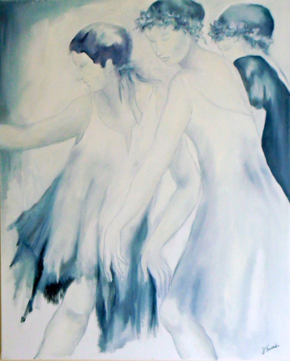 Painting titled "Hymne à la Joie" by Jeane Vinardi Perret, Original Artwork