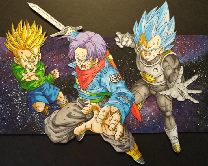 Painting titled "dragon-ball-z-3.jpg" by Viceoneart, Original Artwork, Acrylic
