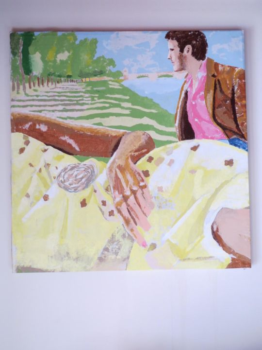 Картина под названием "Spring" - Jean-François Landeau, Подлинное произведение искусства, Масло