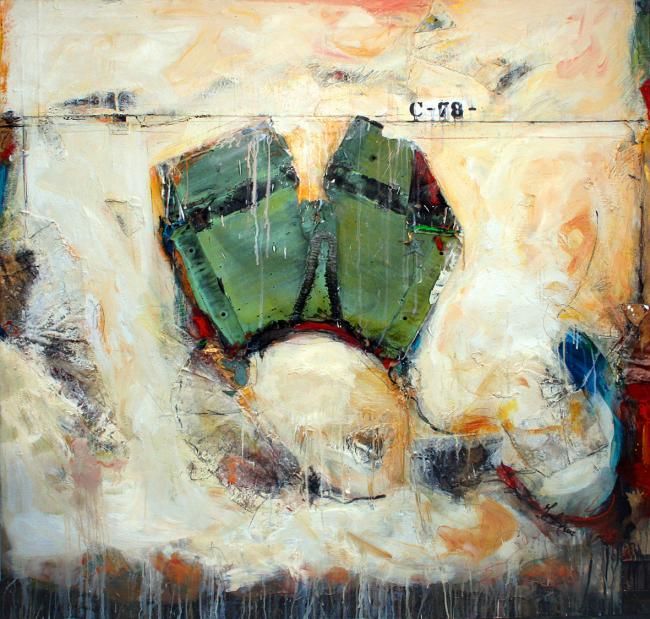 Peinture intitulée "CHEMISIER, NO C-‐78" par Jean Gaudreau, Œuvre d'art originale, Huile