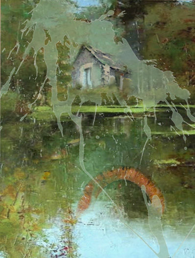 Arts numériques intitulée "le marais oeuvre un…" par Jean-Hubert Lassalle, Œuvre d'art originale, Peinture numérique