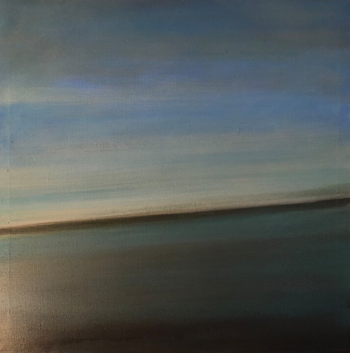 Painting titled "Horizon" by Jeanie Castelli, Original Artwork, Acrylic