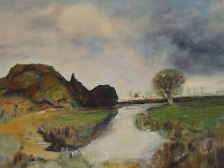 Peinture intitulée "Paysage américain" par Jeanie Castelli, Œuvre d'art originale, Huile