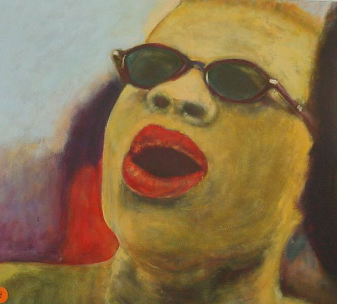 Peinture intitulée "Sénégalais" par Jeanie Castelli, Œuvre d'art originale, Huile