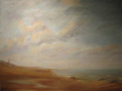 Painting titled "Plage du Nord 2" by Jeanie Castelli, Original Artwork