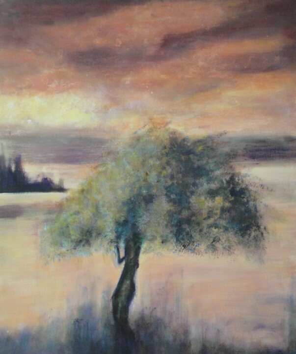 Painting titled "Paysage 94" by Jeanie Castelli, Original Artwork