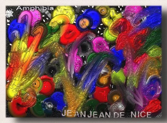 Malerei mit dem Titel "Amphibia II" von Jeanjeandenice " Jjdn ", Original-Kunstwerk