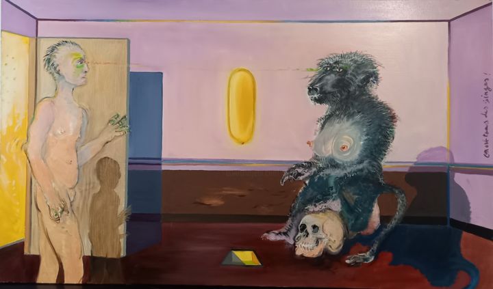 Картина под названием "On est tous des sin…" - Jean-Louis Smoos, Подлинное произведение искусства, Масло