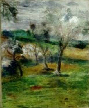 Painting titled "Prairie" by Jean-Louis Patrice, Original Artwork, Oil