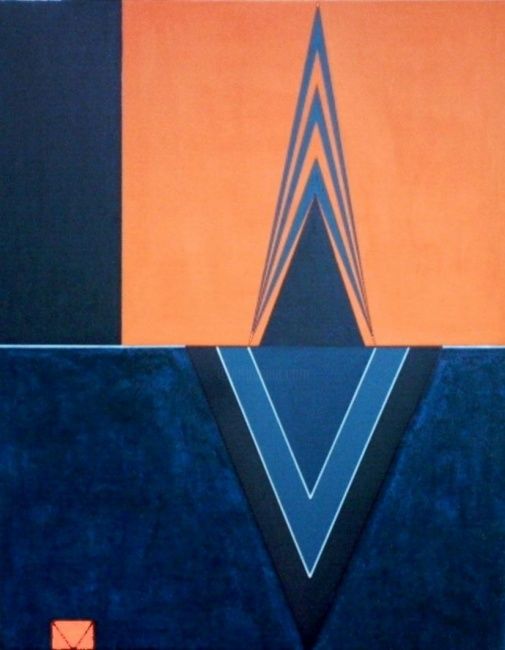 Peinture intitulée "Naissance" par Jean-Luc Netter, Œuvre d'art originale,
