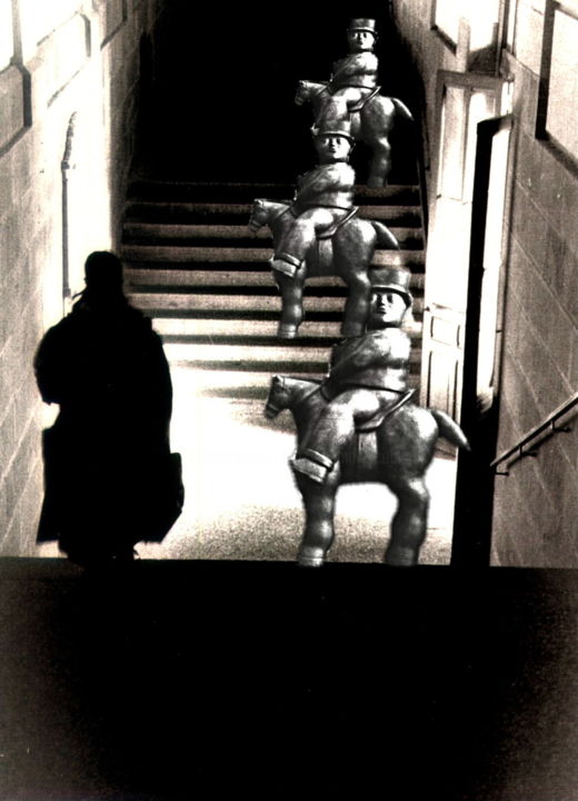 Фотография под названием "Botero..La haie d'h…" - Jean Mary Coulon, Подлинное произведение искусства, Пленочная фотография