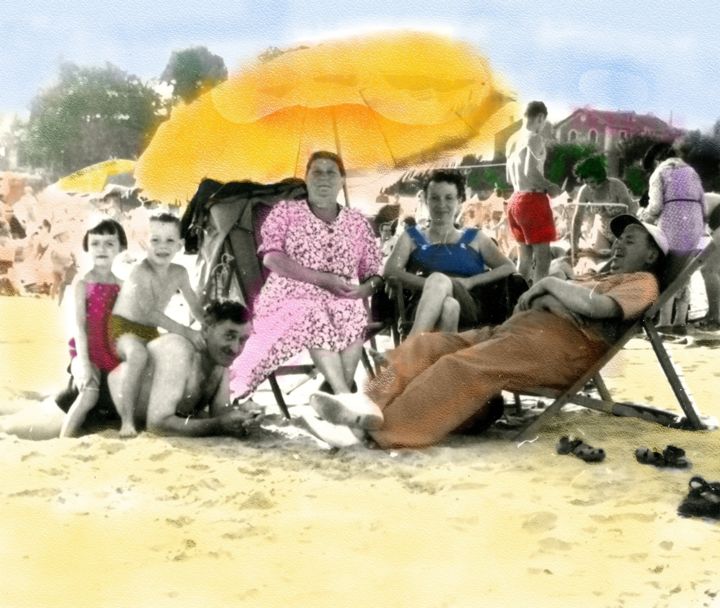 Photography titled "Ah les belles vacan…" by Jean Mary Coulon, Original Artwork, Analog photography