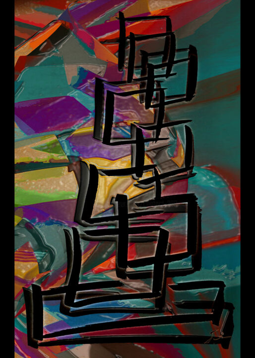 Arts numériques intitulée "TSUMAGO....Plénitude" par Jeanmi, Œuvre d'art originale, Peinture numérique