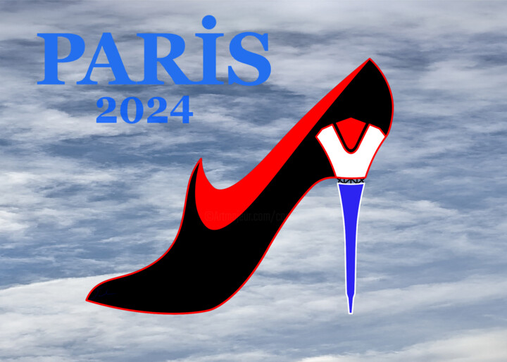 Digitale Kunst getiteld "PARIS 2024" door Jeanmi, Origineel Kunstwerk, Digitaal Schilderwerk