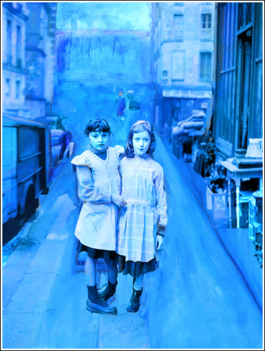 Arts numériques intitulée ""Les deux amies" d'…" par Jean Mirre, Œuvre d'art originale