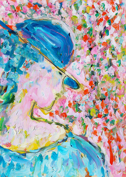 Malarstwo zatytułowany „Blooming” autorstwa Jean Mirre, Oryginalna praca, Olej