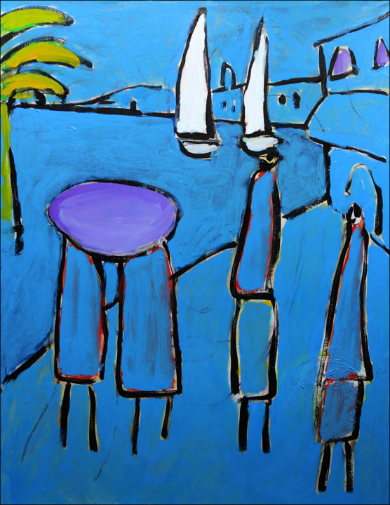 제목이 "Ombrelle"인 미술작품 Jean Mirre로, 원작, 기름