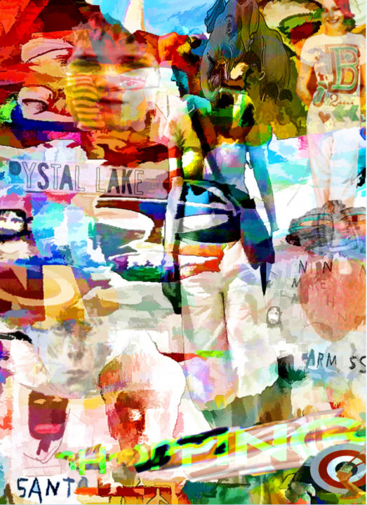 Digital Arts titled "CRYSTAL LAKE" by Jean Mirre, Original Artwork