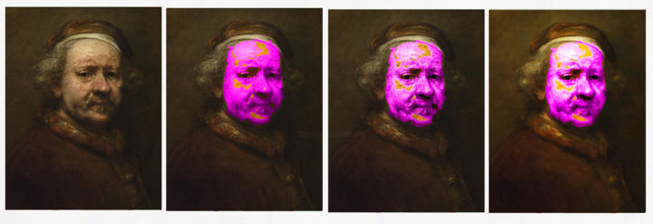 Цифровое искусство под названием "Rembrandt" - Jean Mirre, Подлинное произведение искусства