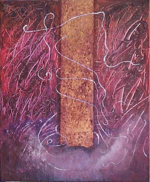 Peinture intitulée "Monolithe" par Jeanne Ingrassia, Œuvre d'art originale