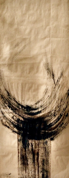 Рисунок под названием "L' ARBRE NOUS EN A…" - Jeannette Allary, Подлинное произведение искусства, Масло
